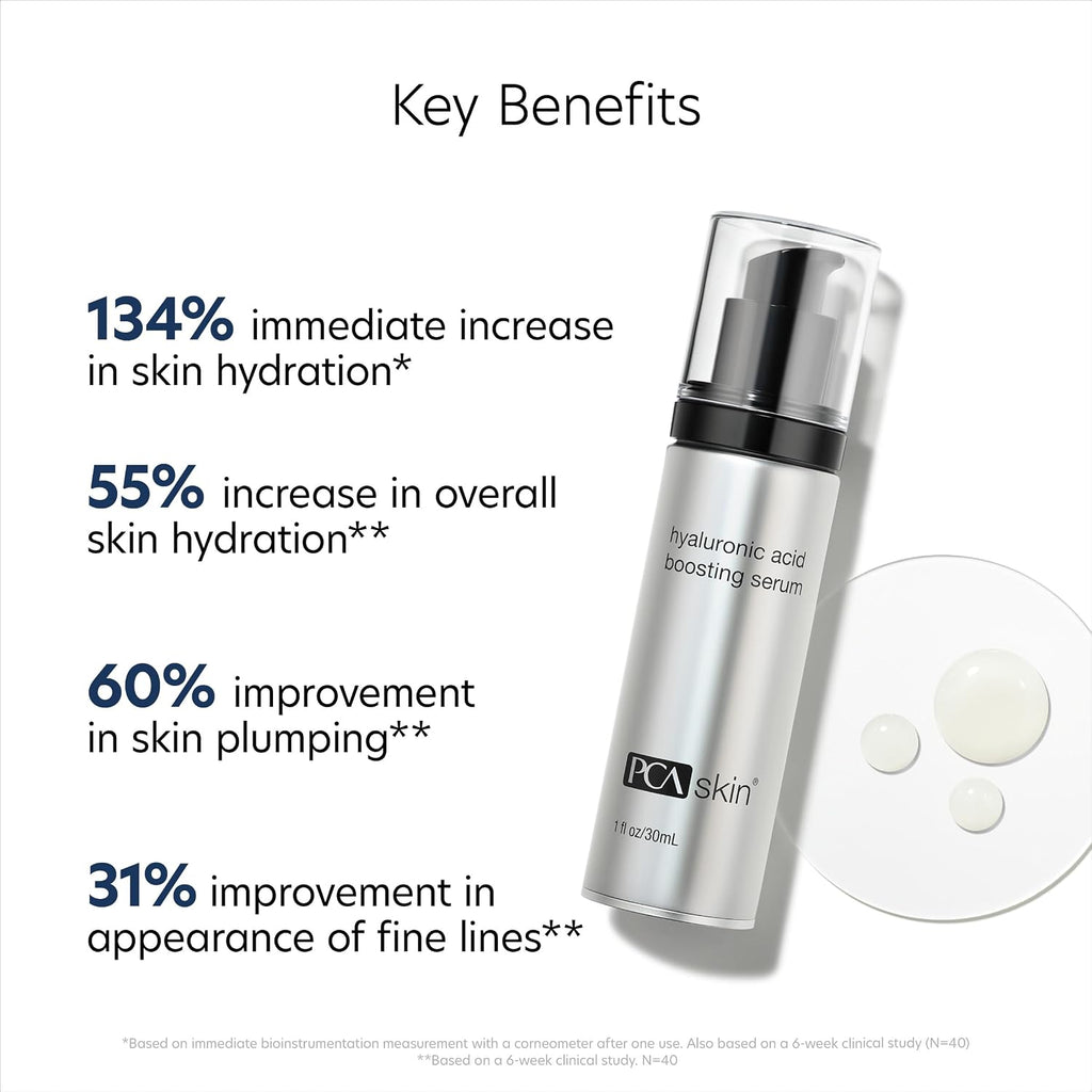 Hyaluronic Acid Face Serum 1oz – Lightweight Hydrating & Skin-Boosting Skincare | PCA Skin