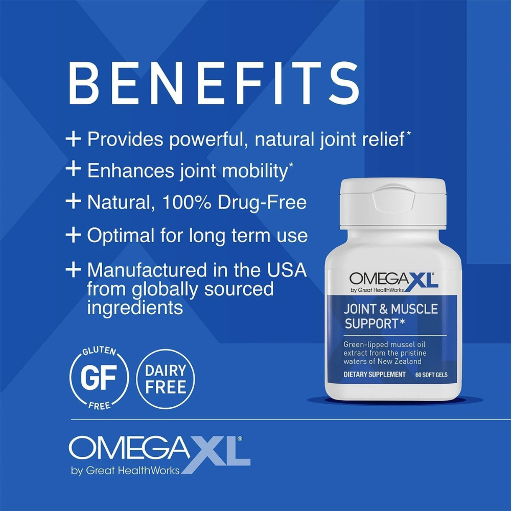Joint Support Supplement with Green Lipped Mussel Oil – Daily Mobility & Muscle Wellness | 120 Softgels