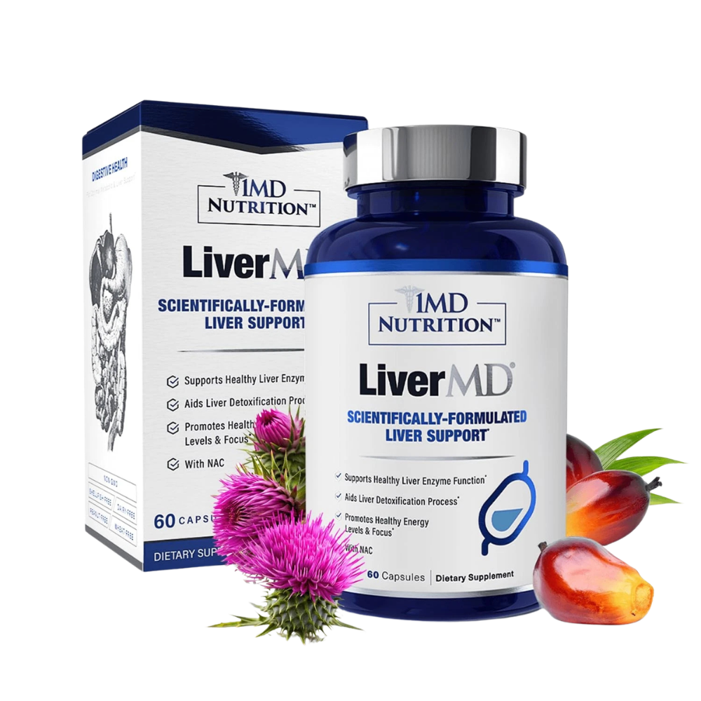 Liver Wellness Supplement with Milk Thistle & NAC – Daily Herbal Liver Support Capsules | 60 Count