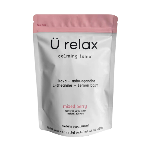 Mixed Berry Calming Drink Mix – Daily Relaxation Beverage Packets (15 Count) | U Relax