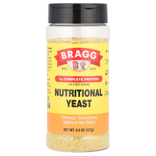 Nutritional Yeast Seasoning Flakes – Savory Vegan Cheese Alternative 4.5 Oz | Bragg