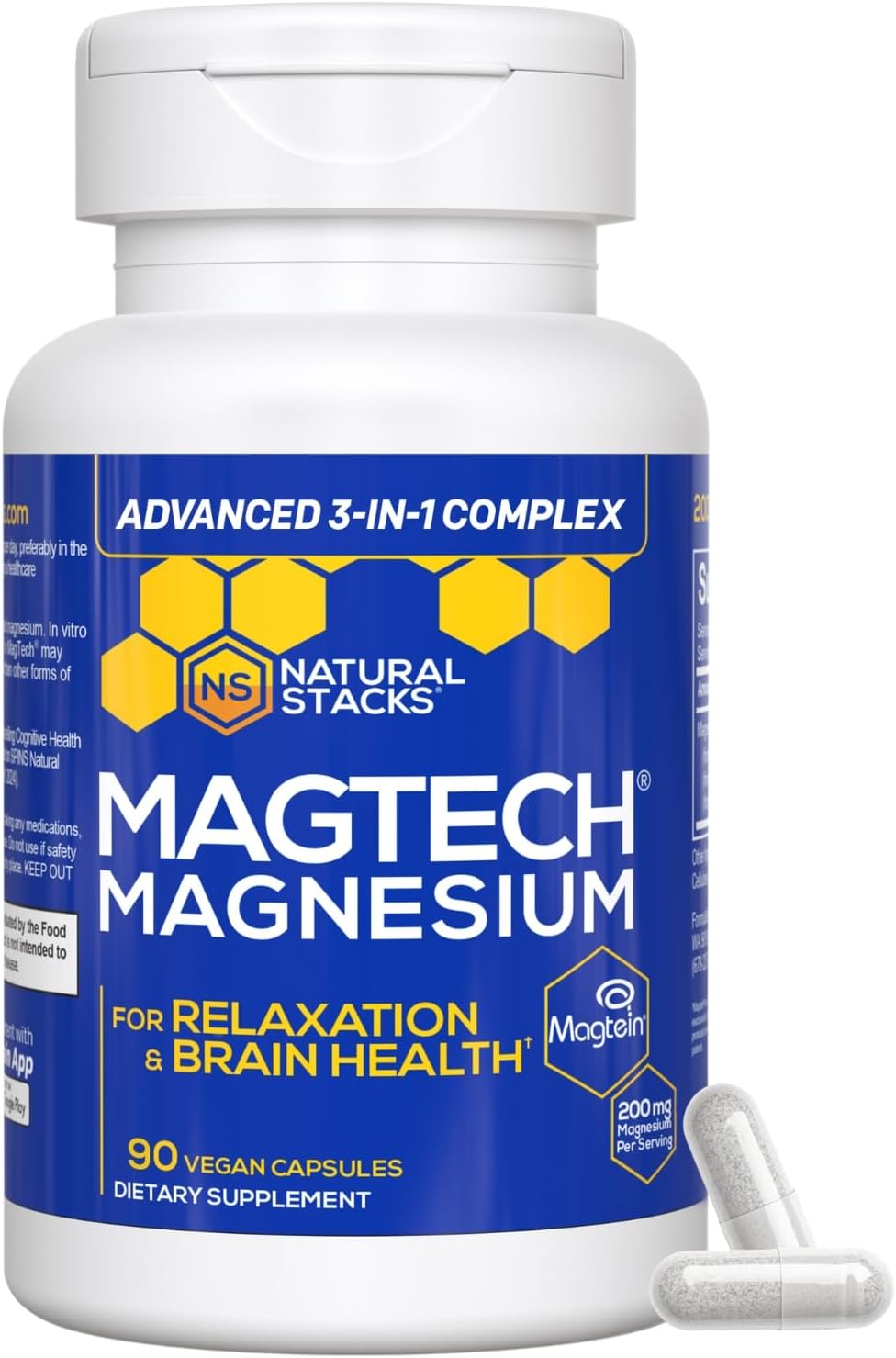 Magnesium Complex Capsules – Glycinate, L-Threonate & Taurate Formula for Daily Wellness | 90 Capsules