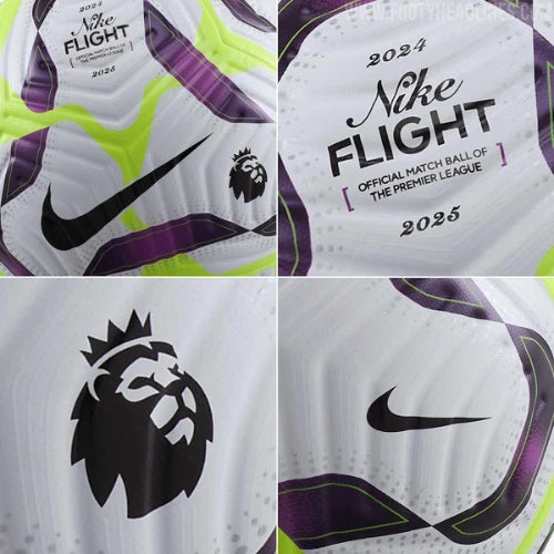 Flight Premier League 2024–2025 Official Match Soccer Ball Size 5 – Professional Match Football
