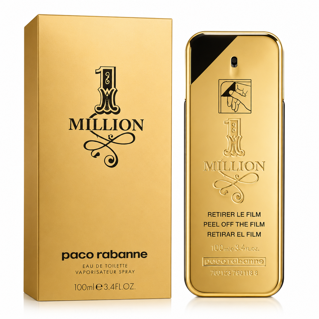 Men's Eau de Toilette 100ml – Long Lasting Woody Spicy Fragrance | Paco Rabanne 1 Million