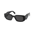 Women's Rectangle Sunglasses Black 49mm – Designer Fashion Eyewear | Prada PR 17WS