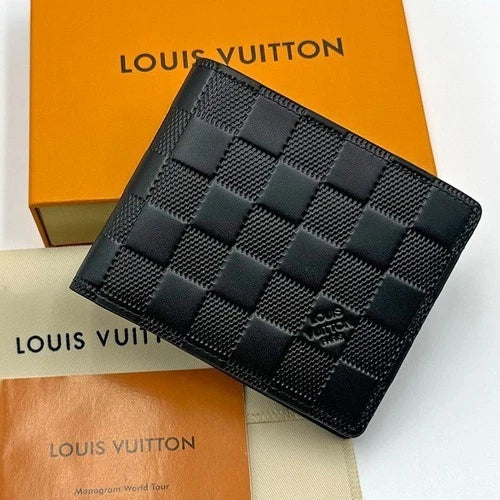 Men's Damier Infini Leather Multiple Wallet – Slim Card & Cash Holder | Louis Vuitton
