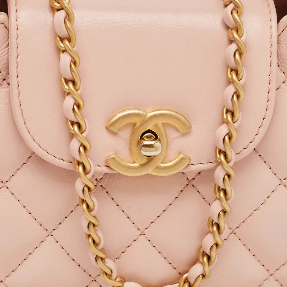 Quilted Leather Shopper Bag – Pink Nano Size Luxury Handbag | Chanel Kelly