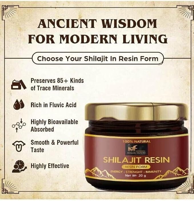 Pure Himalayan Shilajit Soft Resin – Organic Mineral Resin Supplement | 100% Pure